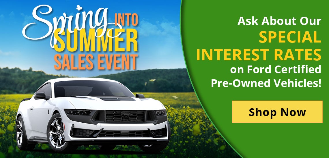 Ask About Our Special Interest Rates on Ford Certified Pre-owned Vehicles!